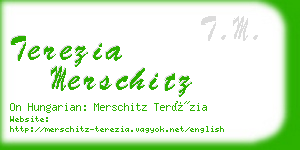 terezia merschitz business card